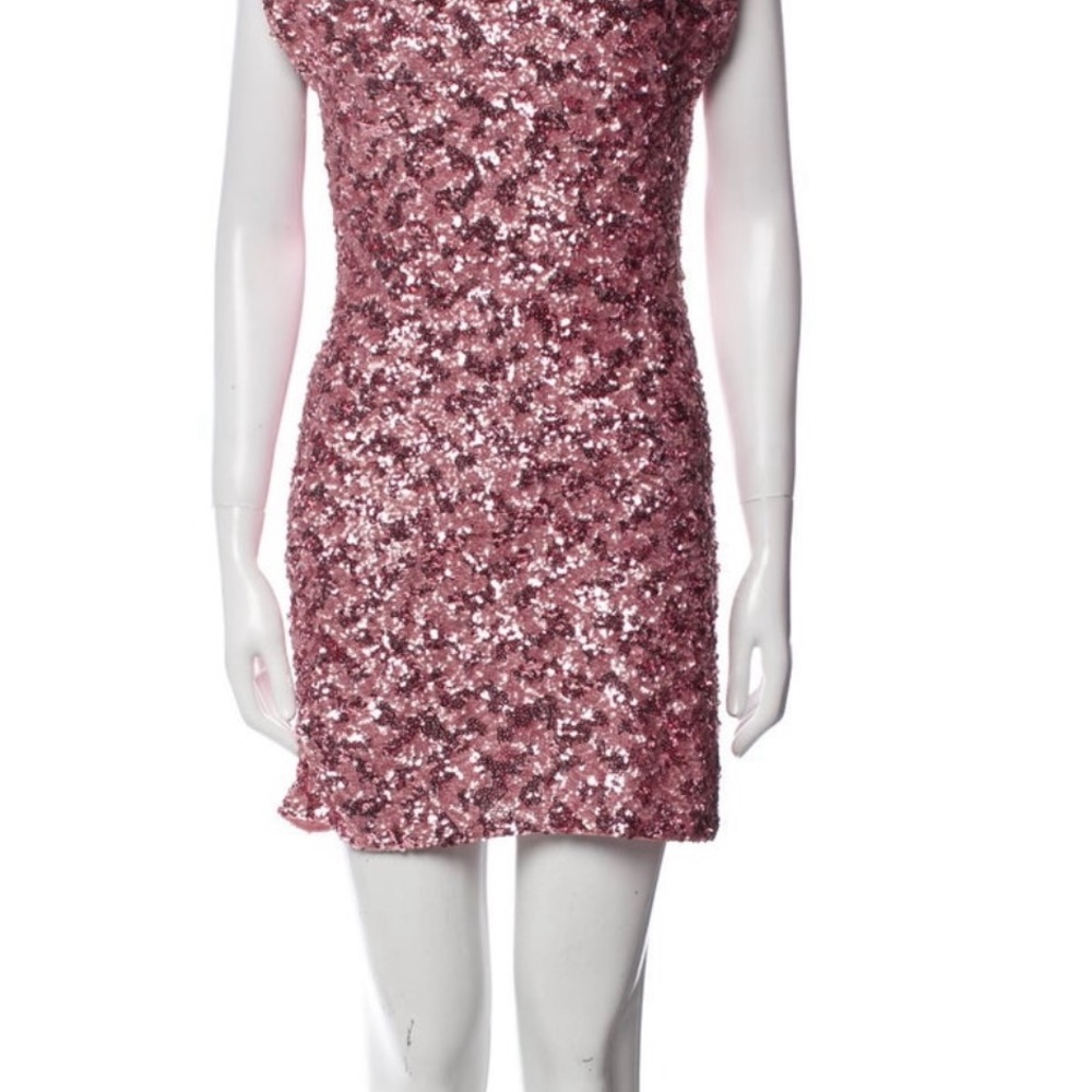 Alice + Olivia Pink Sequin Mini